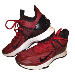 Nike LeBron Witness 4 Red Black Basketball Shoes Mens 7.5 Sneakers BV7427-002